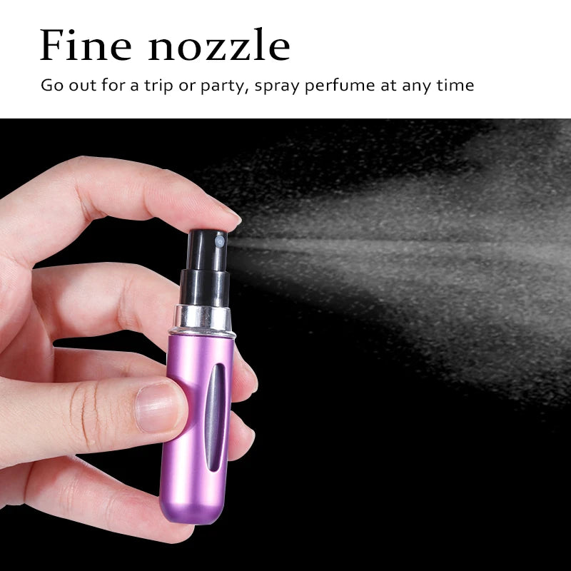 Refillable Mini Perfume Bottle Portable Cosmetic Bottle Spray Bottle Atomizer Spray Container Travel Refillable Bottles 5ml [CSM]