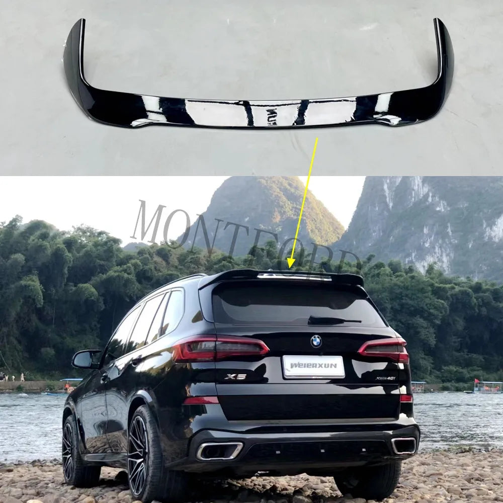 New High Quality ABS Paint Rear Trunk Lip Spoiler Top Wing Fits For BMW X5 G05  2018 2019 2020 2021 [BDK]