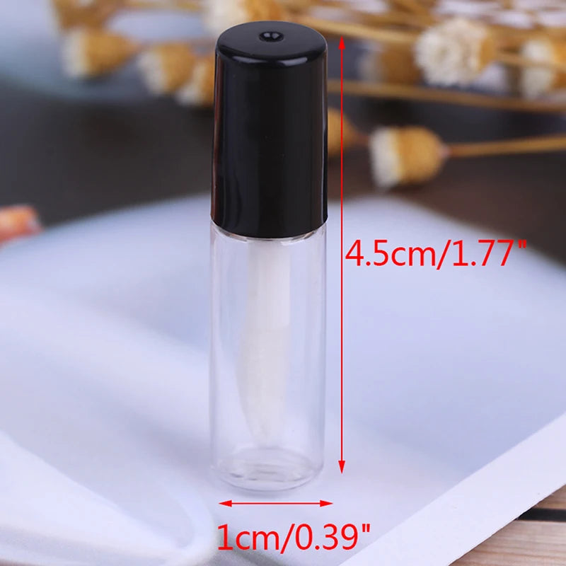 10PCS/Lot Empty Transparent PE Lip Gloss Tubes Plastic Lip Balm Tube Lipstick Mini Sample Cosmetic Container [CSM]