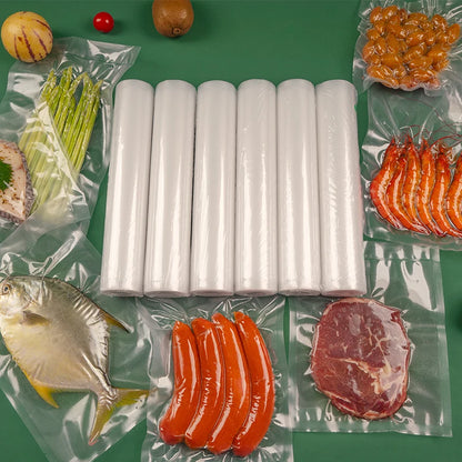 LAIMENG 5 Rolls Sous Vide Vacuum Rolls For Vacuum Bag Sealer For Food Storage Roll Vacuum Bag for Vacuum Packaging Machine R129 [HAP]