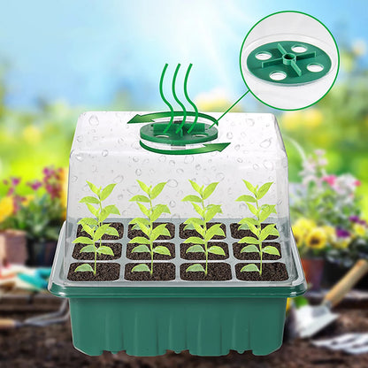 LED Grow Light 6/12  holes Seed Starter Trays  Plant Grow Box Seedling Trays Germination  Indoor Gardening Germination tool [GAR]