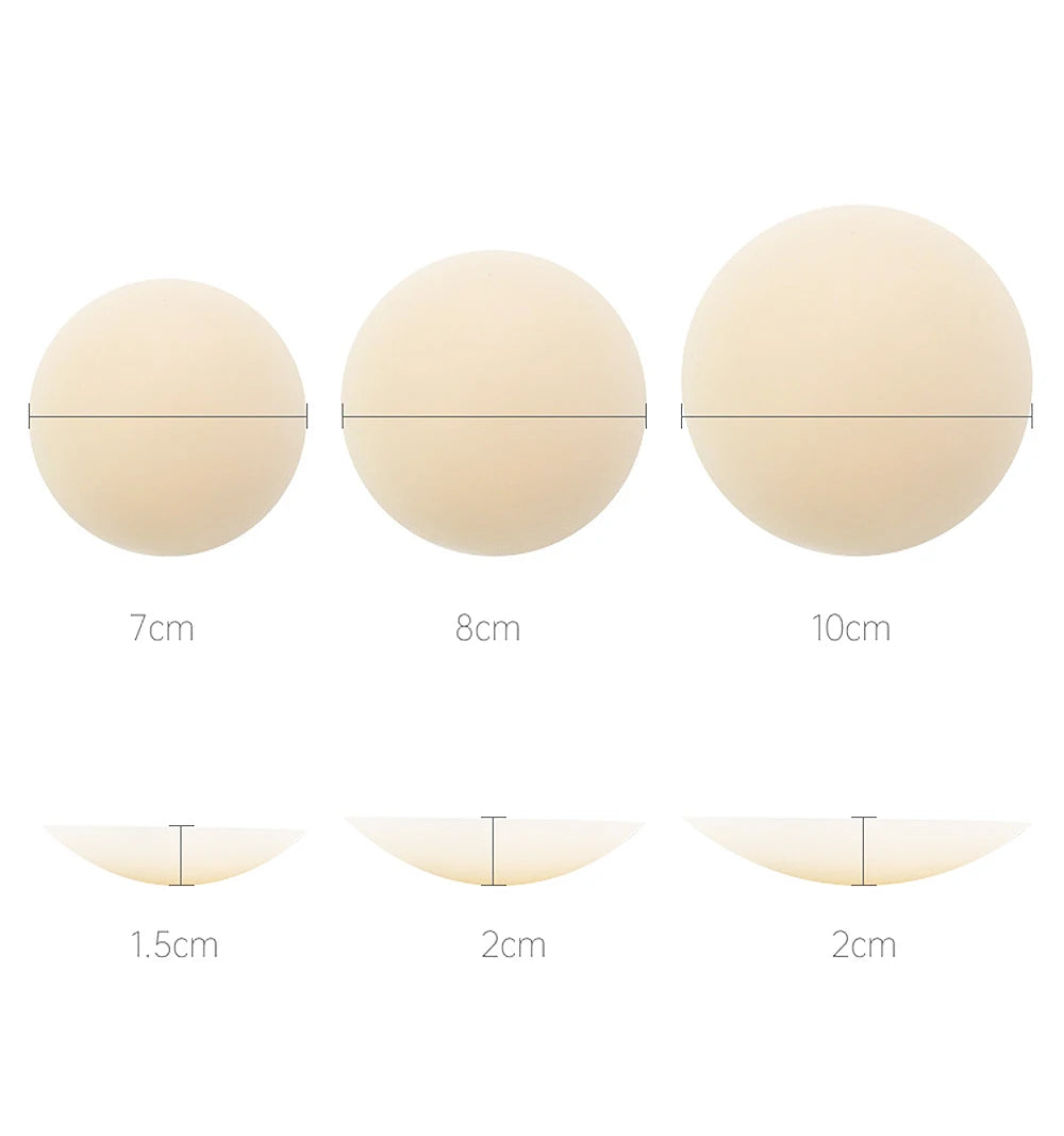 Nipple Cover Pasties Silicone Adhesive Bra Liner For Women Reusable Breast Pads Boob Tape Invisible Chest Sticker No-Show Insert [UND]