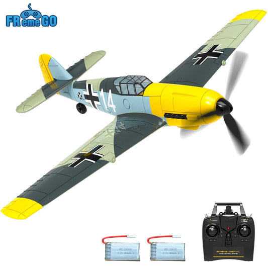 Remote Control Airplane BF109 2.4GHz 4CH 400mm Wingspan One Key U-Turn Aerobatic RC Plane RC Warbird Gift Toys 761-11 [TOYS]