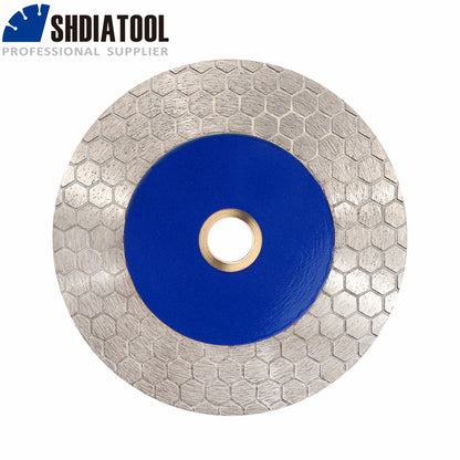 SHDIATOOL 1pc 105/115/125mm Diamond Cutting Grinding Disc Double Side Hex Granite Ceramic Marble Angle Grinder Cut Tile Plate [TPT]