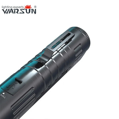 Warsun Powerful LED Flashlight Magnet Rechargeable Torch Light Portable Lantern  8 Modes Hand Lamp For Camping Hiking  Emergen [MAG]