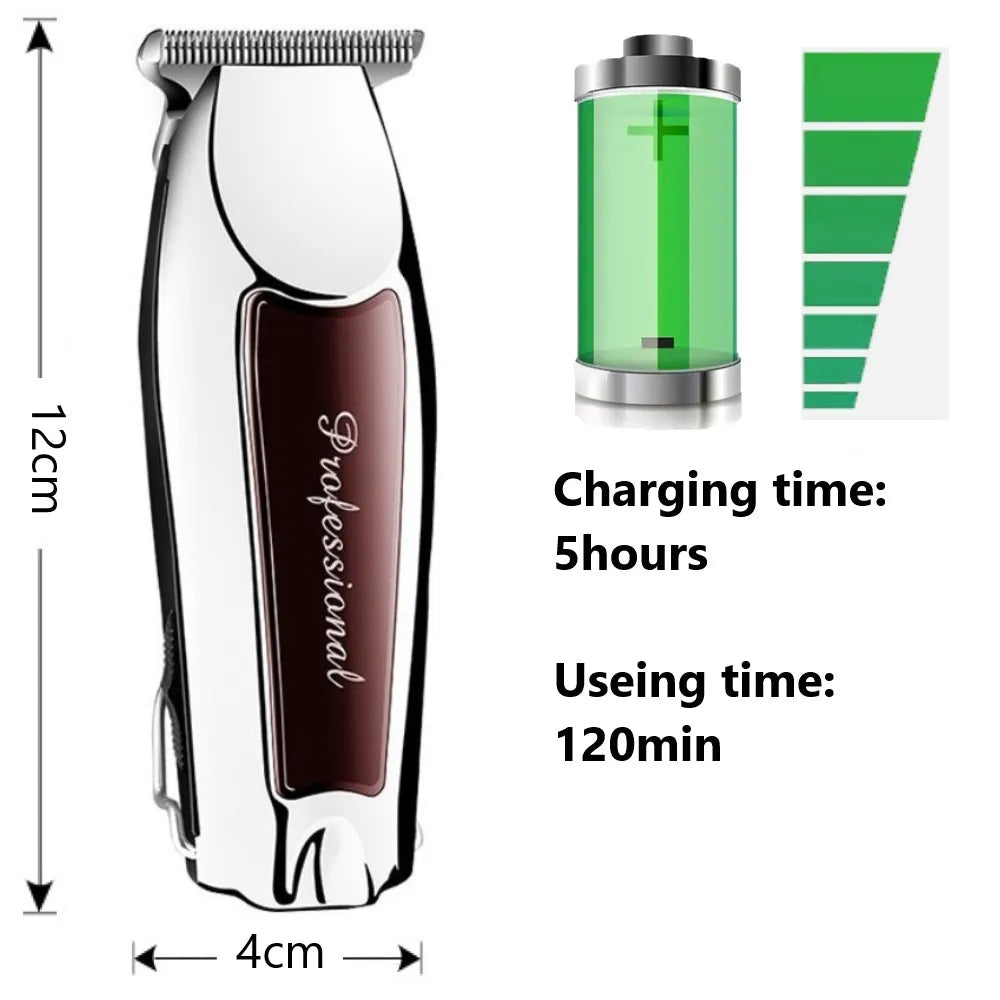 Rechargeable cordless hair trimmer for men grooming professional electric hair clipper beard hair cutting machine edge [HAI]