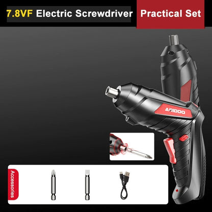 Multifunctional And Powerful Electric Screwdriver Portable Cordless Drill Screwdriver Rechargeable Electric Drill Power Tools [PTO]