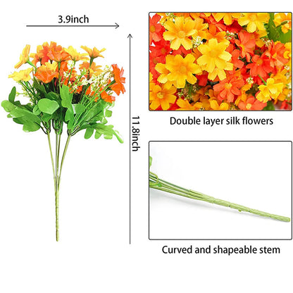 Artificial Flowers Plants Bouquet 30cm Silk Sun Flower Colorful Small Daisy Home Garden Decoration Chrysanthemum Wedding DIY [FLW]