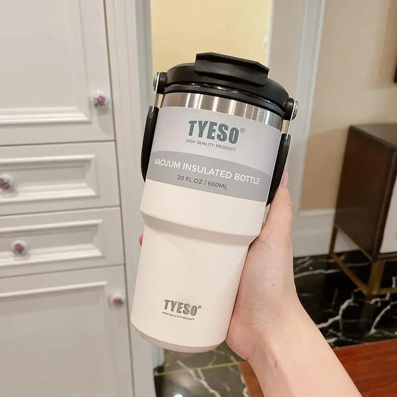 Thermal Coffee Cup Tyeso Stainless Steel Thermos Bottle Car Tumbler Double-layer Insulation Water Bottle Keeps Cold and Heat [MUG]