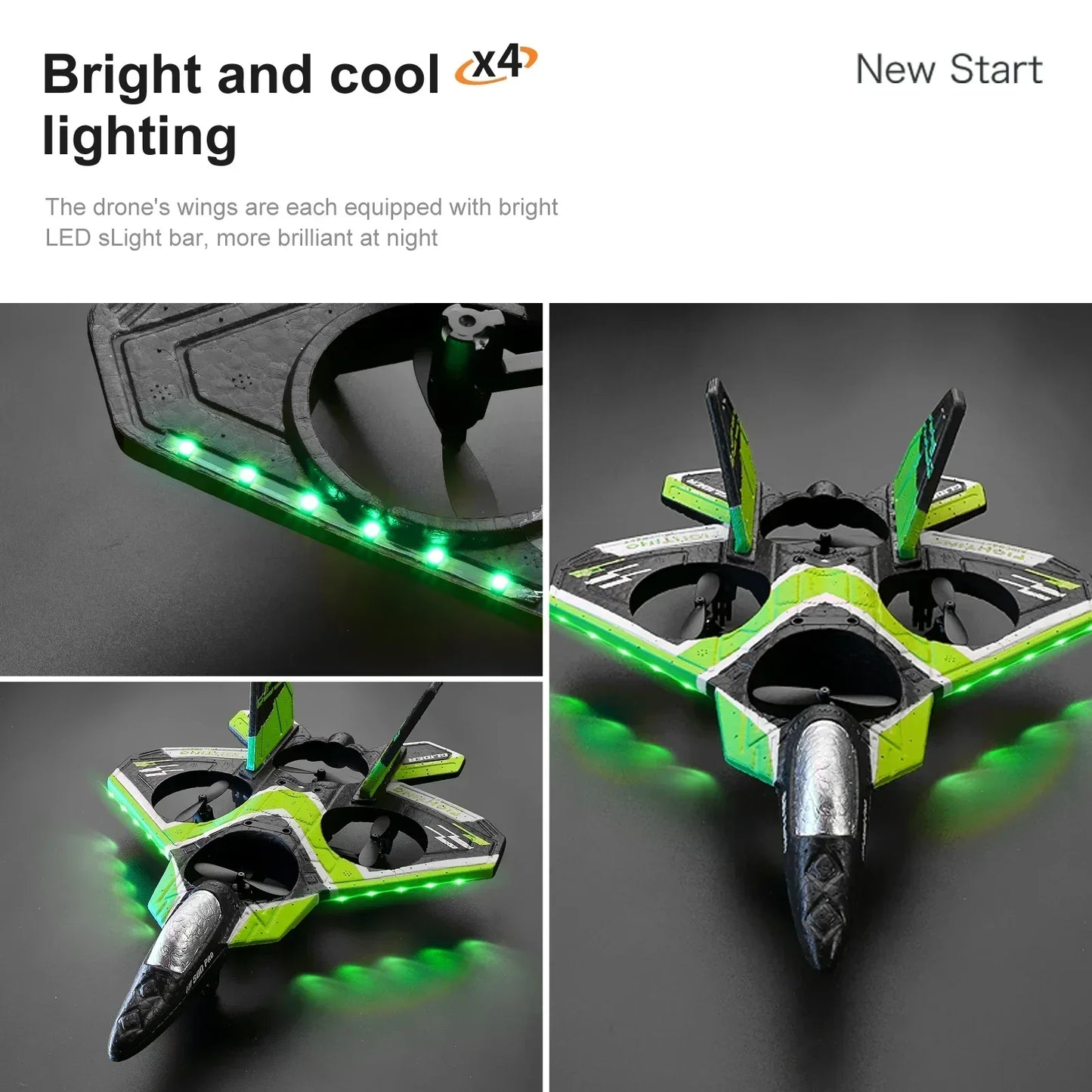 RC Foam Aircraft Plane With Led light 2.4G Radio Control Glider Remote Control Fighter Plane Glider Airplane Foam Boys Toys [TOYS]