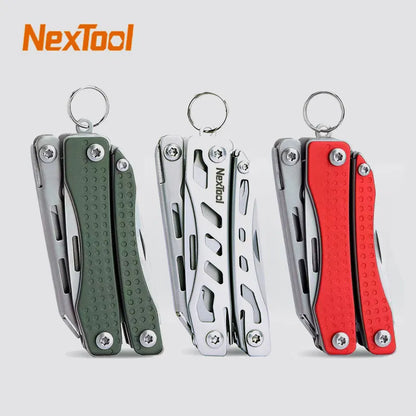 NexTool Mini Flagship Red / Green10 IN 1 Multi-Functional Folding EDC Hand Tool Screwdriver Pliers Bottle Opener Outdoor [HTO]