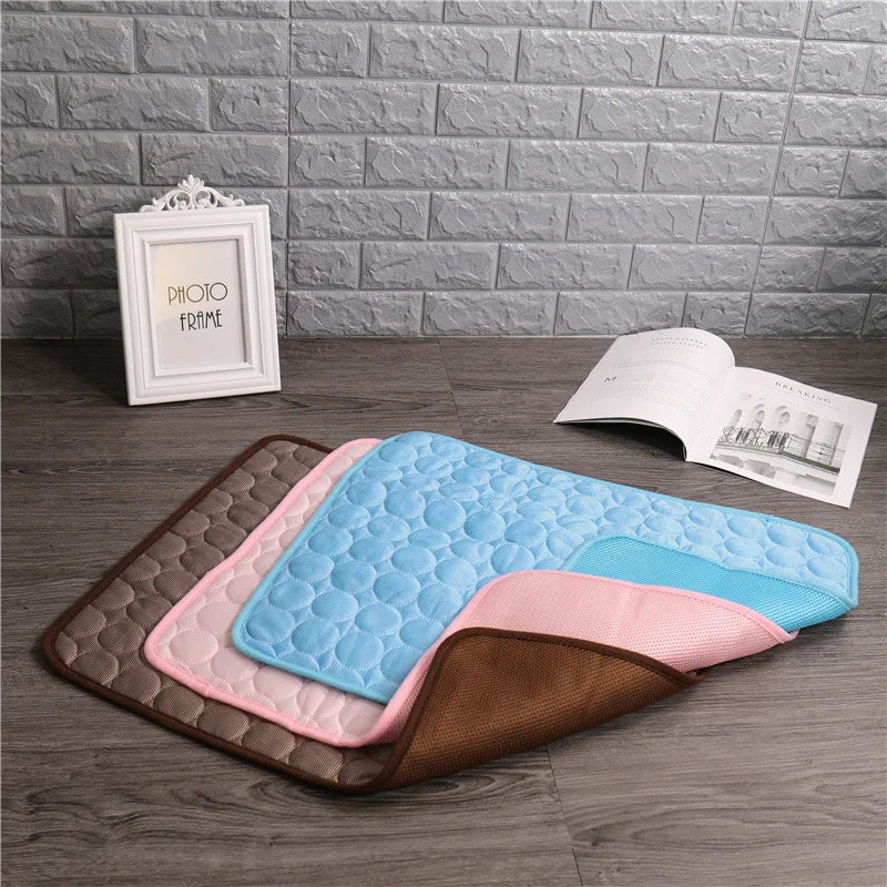 Dog Cooling Mat Summer Pad Pet Mat Bed for Dogs Cat Blanket Sofa Breathable Summer Washable Pet Supplies Accessories [PET]