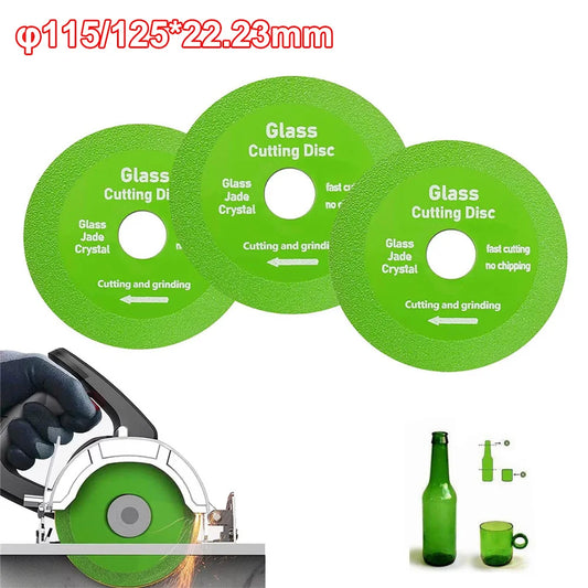 φ115/125mm x22.23mm Glass Cutting Disc Diamond Marble Saw Blade Ceramic Tile Jade Special Polishing Cutting Blade Sharp Brazing [TPT]