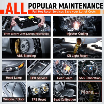 FOXWELL NT710 OBD2 Car Diagnostic Tools All System Code Reader Bi-Directional Test IMMO A/F 30+ Reset ODB 2 Automotive Scanner [CAR]