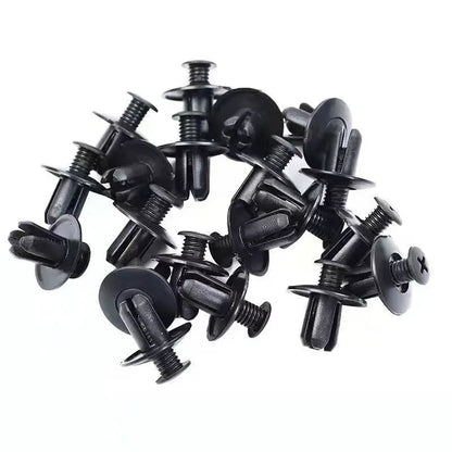 5/100pcs 8mm Plastic Rivets Fasteners Screw Car Bumper Fender Black Rivet Car Fastener Clips for Toyota Focus Kia Nissan Yamaha [CAR]
