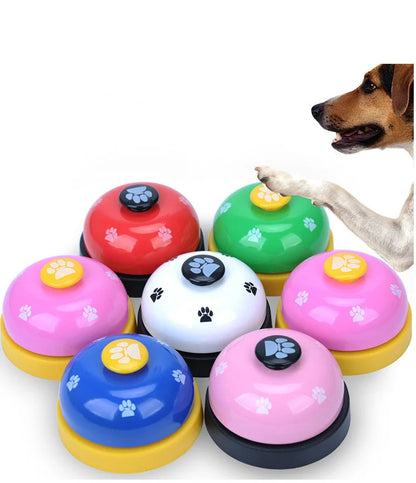 Pet Toys Bell for Dogs Cat Training Interactive Toy Called Dinner Small Bells Footprint Ring Trainer Feeding Reminder For Teddy [PET]