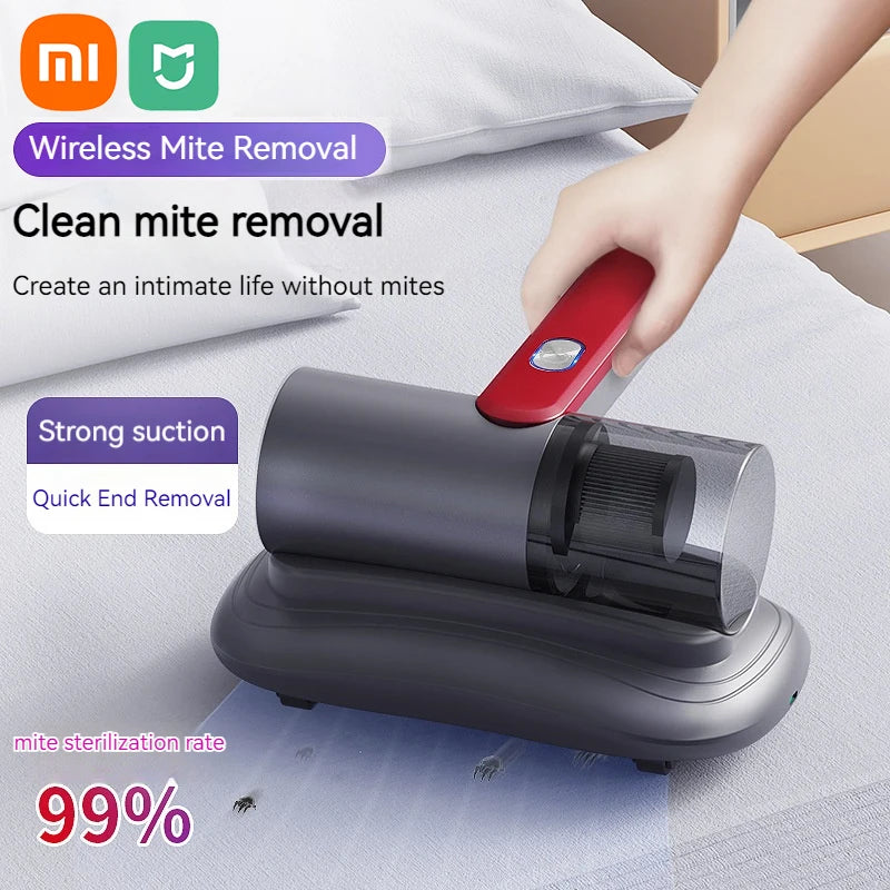 Xiaomi Mijia 15000PA Wireless Vacuum Cleaner Mite Remover with UV Antibacterial Home Mite Remover for Mattresses Sofas Cleaner [VAC]