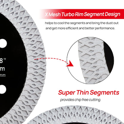 DT 1pc/2pcs/5pcs 85mm X mesh turbo Diamond saw Blade For Cutting Ceramic Tile Porcelain Tile Marble Granite Cutting Disc [PTO]