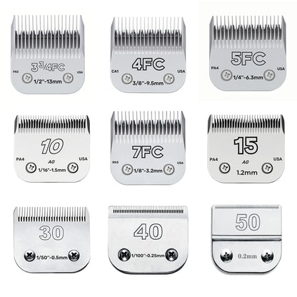 3F 4F 5F 7F 9# 10# 30# 40# 50# Professional Pet Clipper Blade A5 Blade Fit Most Andis Oster Clippers Pet Clippers Ceramic Blade [HAI]