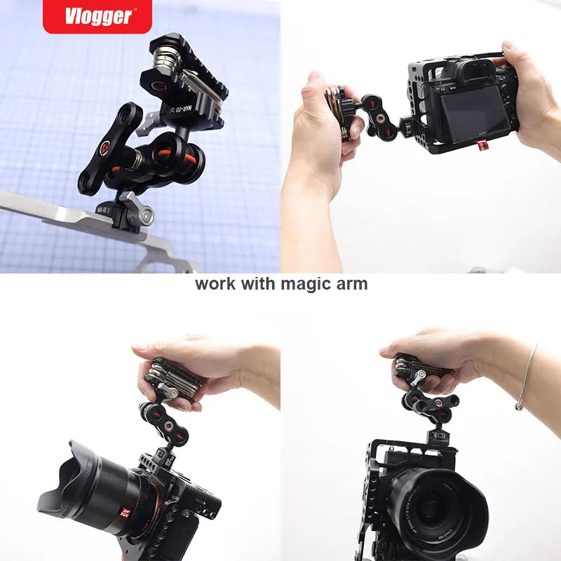 Vlogger Universal DSLR Camera Rig Folding Tool Set with Screwdrivers 1/43/8 Tool Set DSLR Camera Rig Folding Tool Set Photograph [PHO]