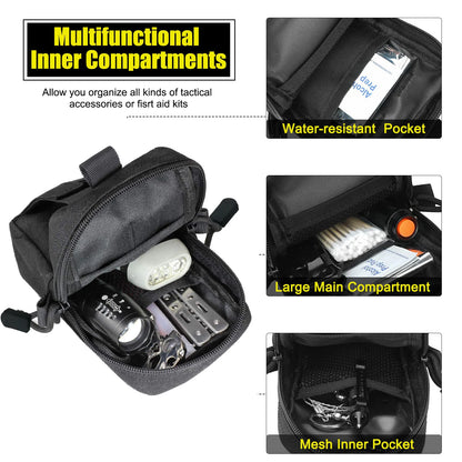 Tactical Molle Pouch Military Waist Bag Outdoor Men EDC Tool Bag Utility Gadget Organizer Vest Pack Purse Mobile Phone Case [PHC]