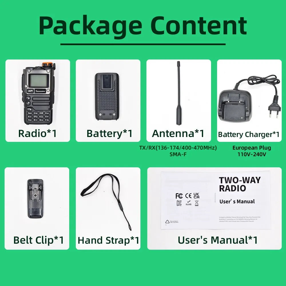 Quansheng UV K5 (8) Walkie Talkie Portable Am Fm Two Way Radio Commutator Station Amateur Ham Wireless Set Long Range Receiver [TEL]