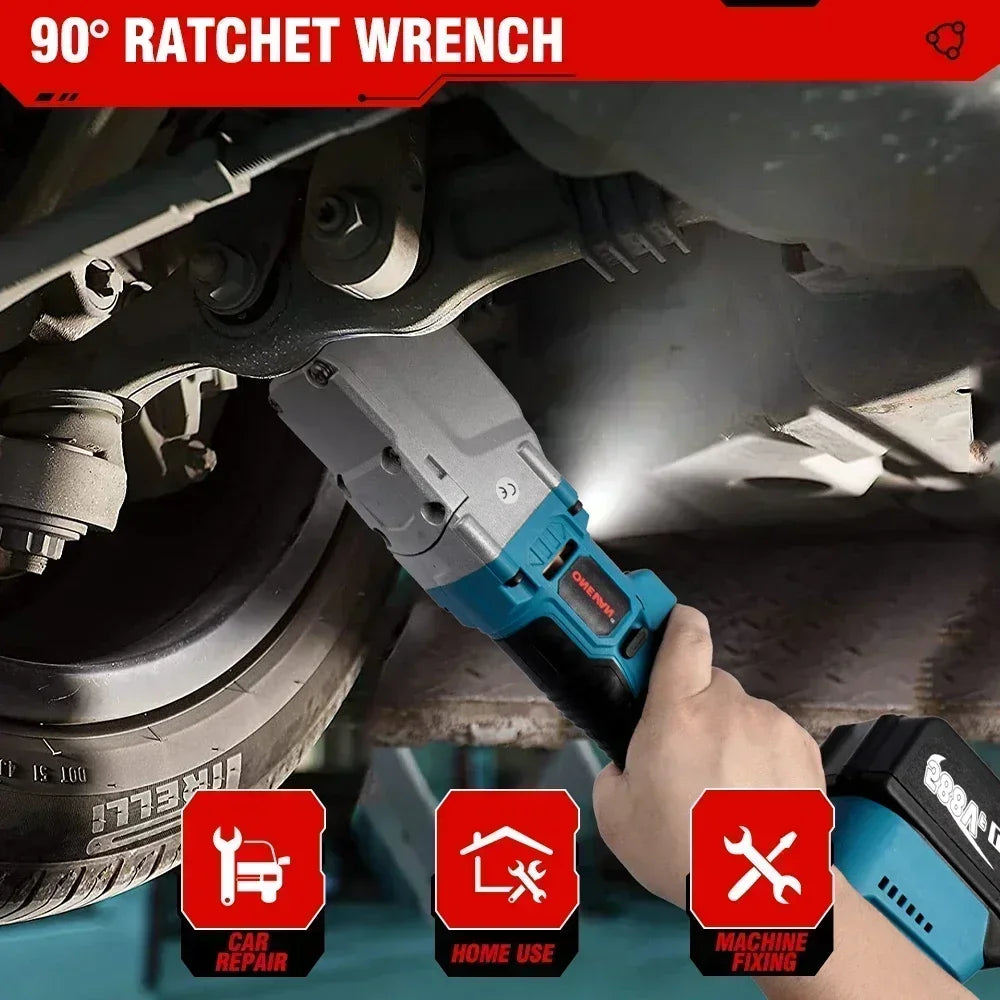 ONEVAN 1000NM Brushless 1/2'' Electric Ratchet Wrench 4800RPM Removal Screw Nut Car Repair Power Tool for Makita 18V Battery [TOL]