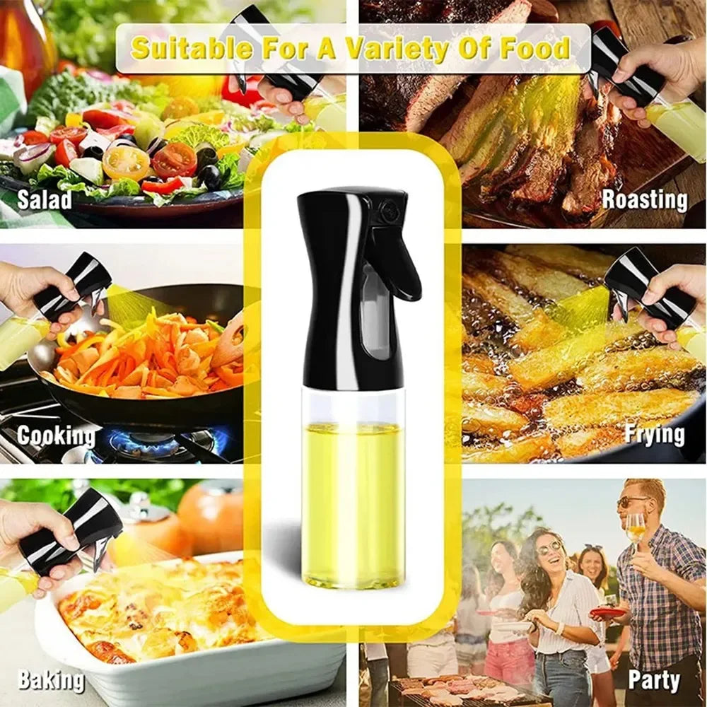 200ml 300ml 500ml Oil Spray Bottle Kitchen Cooking Olive Oil Dispenser Camping BBQ Baking Vinegar Soy Sauce Sprayer Containers [DSP]