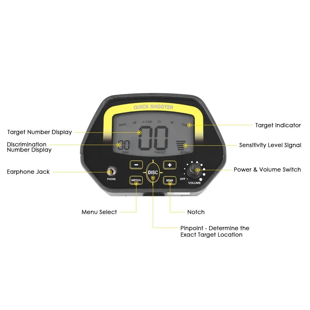 MD-4060 High Sensitivity Metal Detector Professional Underground Gold Detectors Pinpointer Detecting Jewelry Treasure Hunter [MTL]