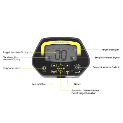 MD-4060 High Sensitivity Metal Detector Professional Underground Gold Detectors Pinpointer Detecting Jewelry Treasure Hunter [MTL]