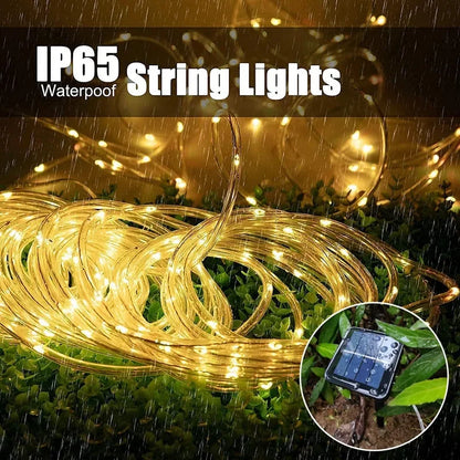 300LED Solar Rope Strip Light Outdoor Waterproof Fairy Light Strings Christmas Decor for Garden Lawn Tree Yard Fence Pathway [SLG]