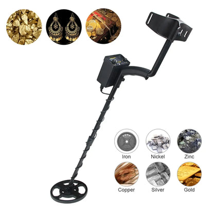 TC-200 Upgrade Metal Detector Underground Wire Iron Metal Gold Detector Adjustable Tracker for Treasure Search New [MTL]