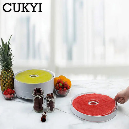 CUKYI Food Dryer Accessories Water Catching Tray Fruit Roll-up Tray 31CM Diameter Food Grade ABS Slinicone Material [HAP]