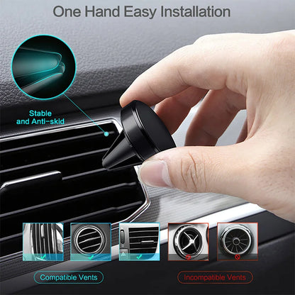 Air Vent Magnetic Car Phone Holder Magnet Smartphone Stand Cell GPS Support For iPhone 14 13 12 XR Xiaomi Mi Huawei Samsung [MAG]