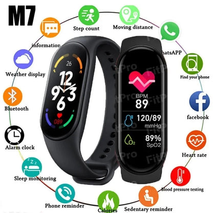 M7 Smart Watch Men Women Smartband Heart Rate Smartwatch Fitness Tracker Blood Pressure Sport Smart Bracelet for xiaomi iPhone [SWH]