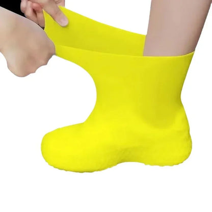 Latex WaterProof Shoe Covers Unisex Shoes Protectors Reusable Non-Slip Rain Boot Overshoes Walking Shoes Accessories [SHO]