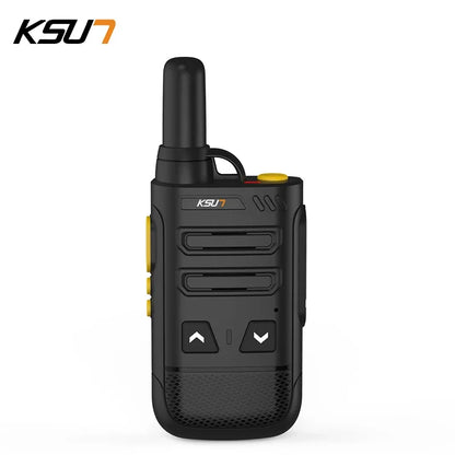 KSUN-Wireless Walkie Talkie Transmitter for Kids, Mini Two Way Radio, Rechargeable, Thin Uhf, 16 Channel, 2022SL [TEL]