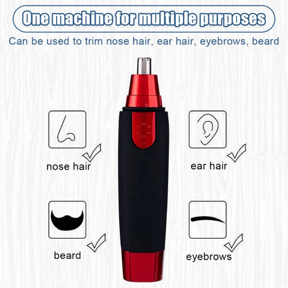 Electric Nose Hair Trimmer Ear Face Eyebrow Hair Clean Trimmer House Home Men Women Nose Hair Nose Remover Face Care Kit Tools [HAI]