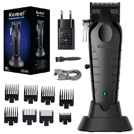 Kemei Professional Hair Clipper For Men Adjustable Beard Electric Hair Trimmer Rechargeable Hair Cutting Machine Barber tool [HAI]