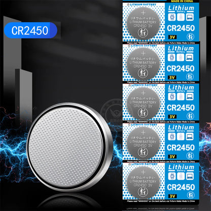 3V CR2450 Button Batteries CR 2450 5029LC LM2450 DL2450 CR2450N BR2450 600mAh Lithium Cell Coin Watch Battery [BAT]