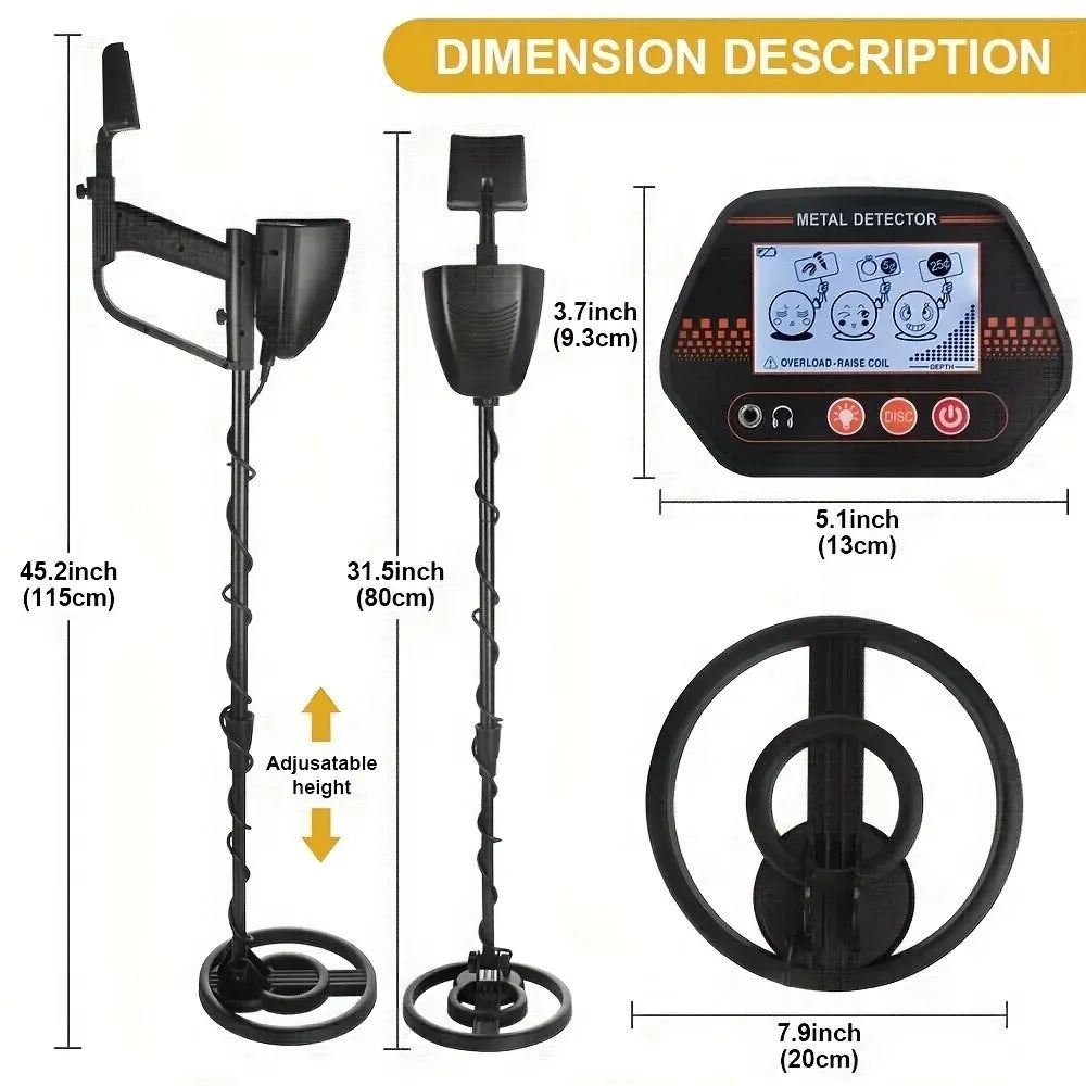 High Sensitivity Beach Treasure Finder Handheld Underground Metal Detector For Children And Adults High Precision Gold Detector [MTL]