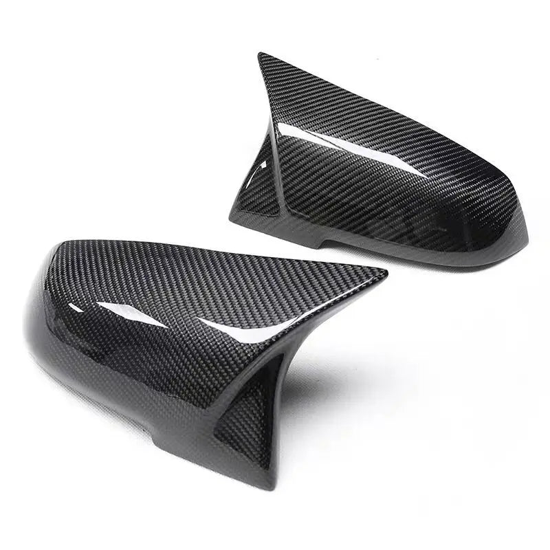 2 pieces Rearview Mirror Cover Cap Carbon Black for BMW Series 1 2 3 4 X M 220i 328i 420i F20 F21 F22 F23 F30 F32 F33 F36 X1 [BDK]