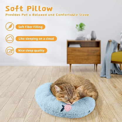 Pet Little Pillow Fashion Neck Protector Deep Sleep Puppy Kitten U-Shaped Pillow Dog Cat Headrest Sleeping Pillow Pet Supplies [PET]