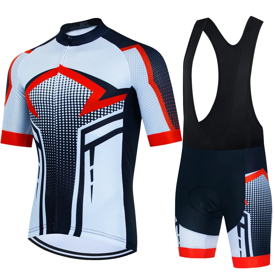 Cycling Clothes Shorts Man Men Summer Clothing Men's Jacket Uniform Jersey Set Laser Cut Bib Mtb Male Bike Pants [MEN]