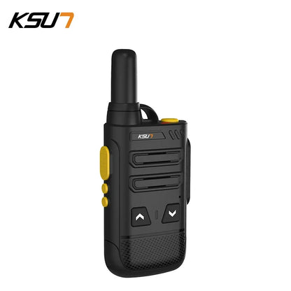 KSUN-Wireless Walkie Talkie Transmitter for Kids, Mini Two Way Radio, Rechargeable, Thin Uhf, 16 Channel, 2022SL [TEL]