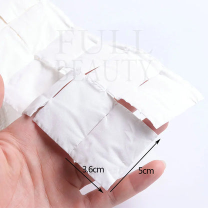 500/300pcs Lint-Free Nail Polish Remover Cotton Gel Polishes Remover Nails Wraps Wipes Manicure Soft Paper Pads Accessories  [BEU]