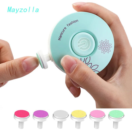 Electric Baby Nail Trimmer Kid Nail Polisher Tool Infant Manicure Scissors Baby Hygiene Kit Baby Nail Clipper Cutter For Newborn [BEU]