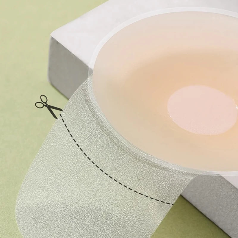 1Pairs Silicone Nipple Cover Lift Up Bra Sticker Adhesive Invisible Bras Chest Patch for Women Reusable Chest Breast Petals Pads [BRA]