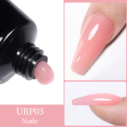 UR SUGAR Extension Nail Gel Set 15ml Crystal Building Clear Nude Gel With Nail Tools Set Gel Nail Polish For Nail Extension kit [BEU]