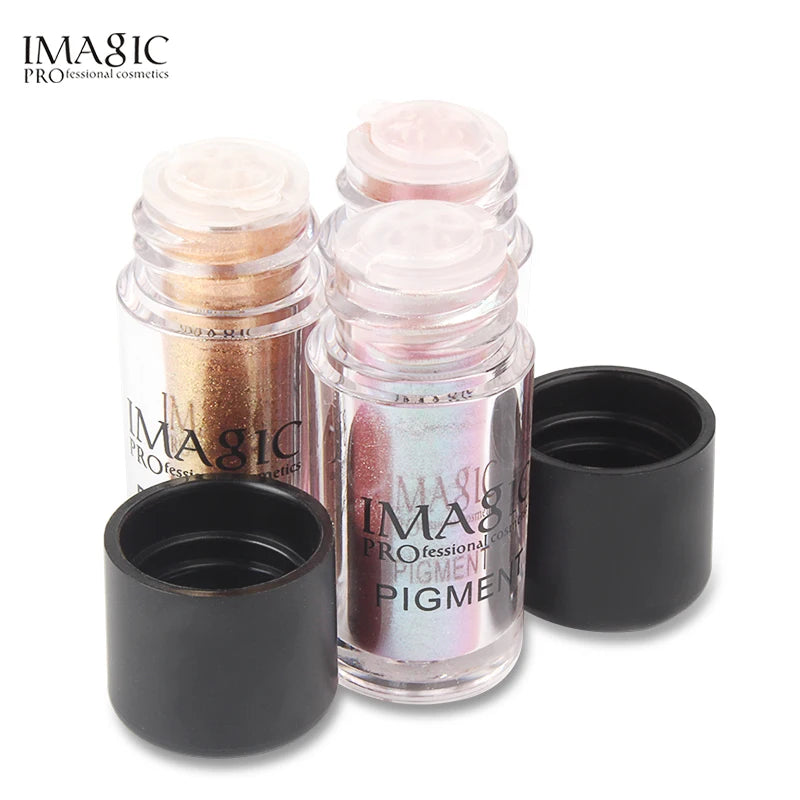 IMAGIC New Arrival Glitter Eyeshadow Metallic Loose Powder Waterproof Shimmer Pigments Colors Eye Shadow Makeup Cosmetics [CSM]